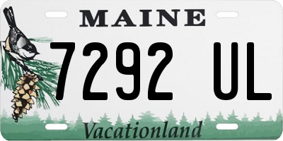 ME license plate 7292UL