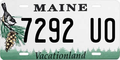 ME license plate 7292UO