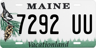 ME license plate 7292UU