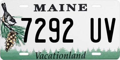 ME license plate 7292UV