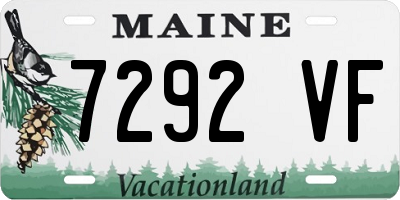 ME license plate 7292VF