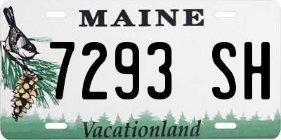 ME license plate 7293SH