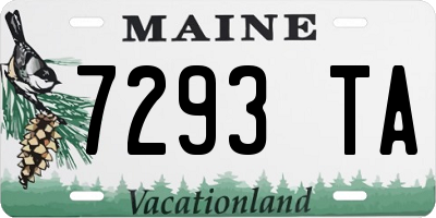 ME license plate 7293TA