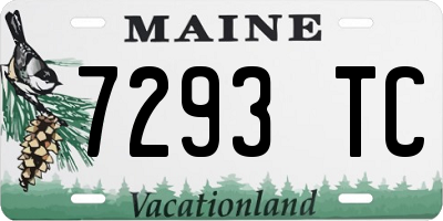 ME license plate 7293TC
