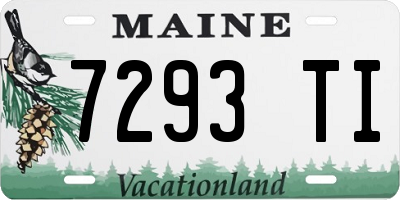ME license plate 7293TI