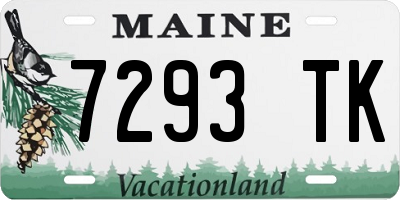 ME license plate 7293TK