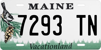 ME license plate 7293TN