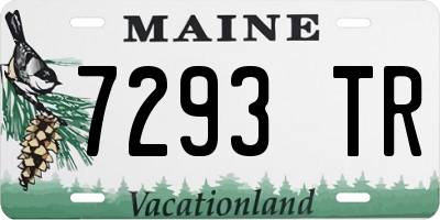 ME license plate 7293TR