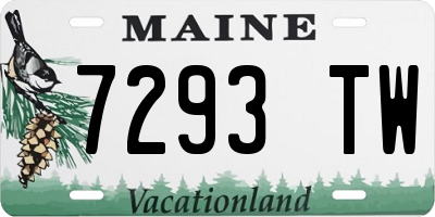 ME license plate 7293TW