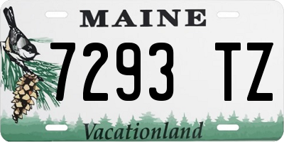 ME license plate 7293TZ