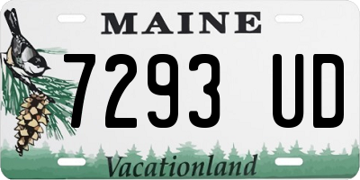 ME license plate 7293UD