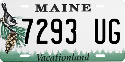ME license plate 7293UG
