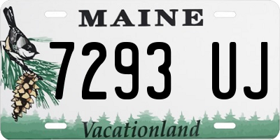 ME license plate 7293UJ
