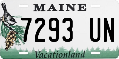 ME license plate 7293UN