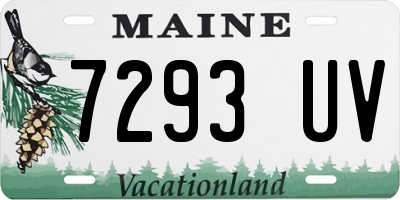 ME license plate 7293UV