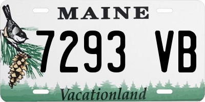 ME license plate 7293VB