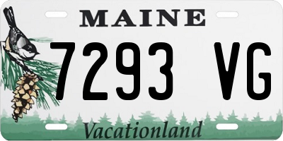 ME license plate 7293VG