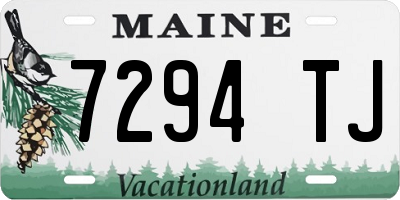 ME license plate 7294TJ