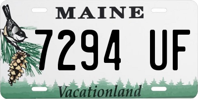 ME license plate 7294UF