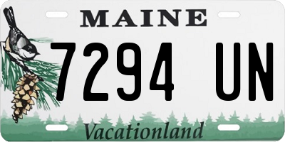 ME license plate 7294UN