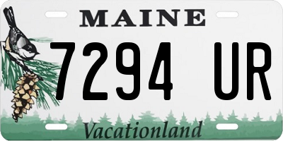 ME license plate 7294UR