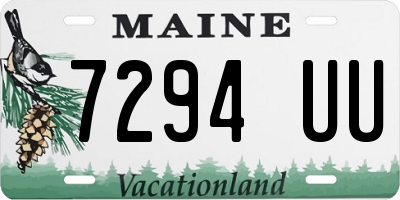 ME license plate 7294UU