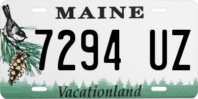 ME license plate 7294UZ