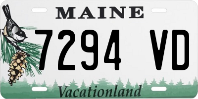 ME license plate 7294VD