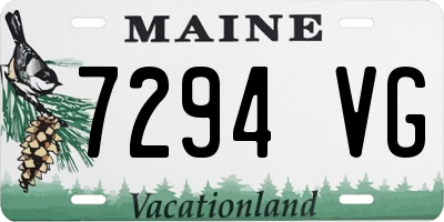 ME license plate 7294VG