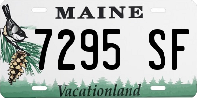 ME license plate 7295SF