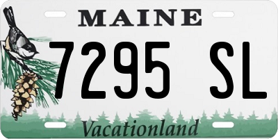 ME license plate 7295SL