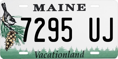 ME license plate 7295UJ