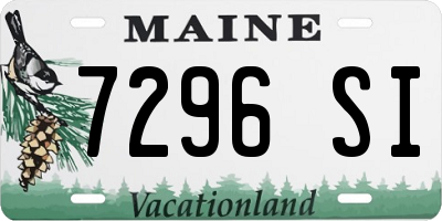 ME license plate 7296SI