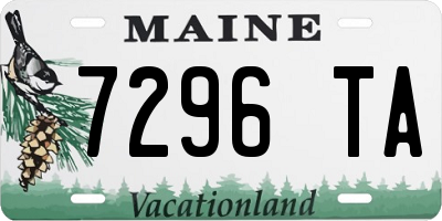ME license plate 7296TA