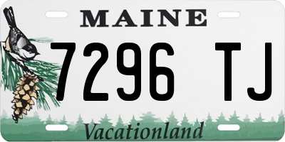 ME license plate 7296TJ