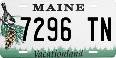 ME license plate 7296TN