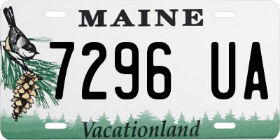 ME license plate 7296UA
