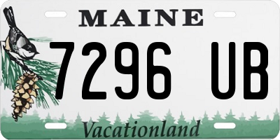 ME license plate 7296UB