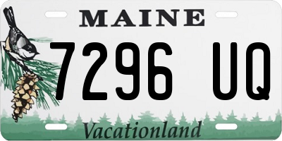 ME license plate 7296UQ