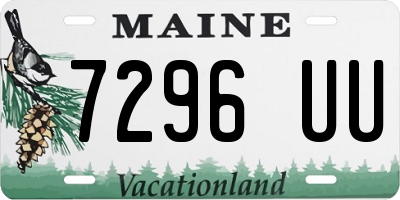 ME license plate 7296UU