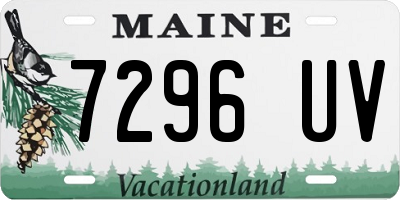 ME license plate 7296UV