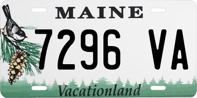 ME license plate 7296VA