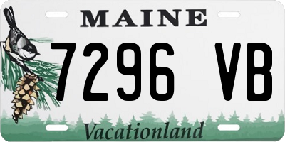 ME license plate 7296VB