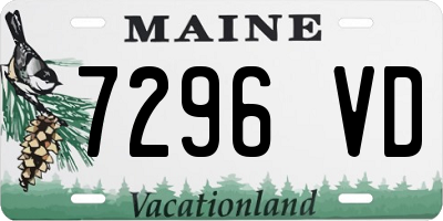 ME license plate 7296VD