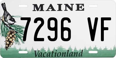 ME license plate 7296VF