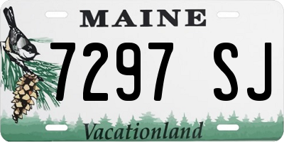 ME license plate 7297SJ