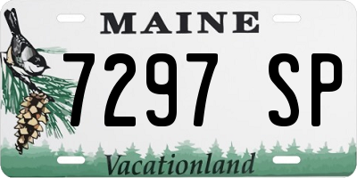 ME license plate 7297SP