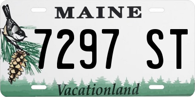 ME license plate 7297ST