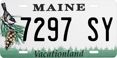 ME license plate 7297SY