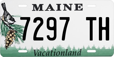 ME license plate 7297TH